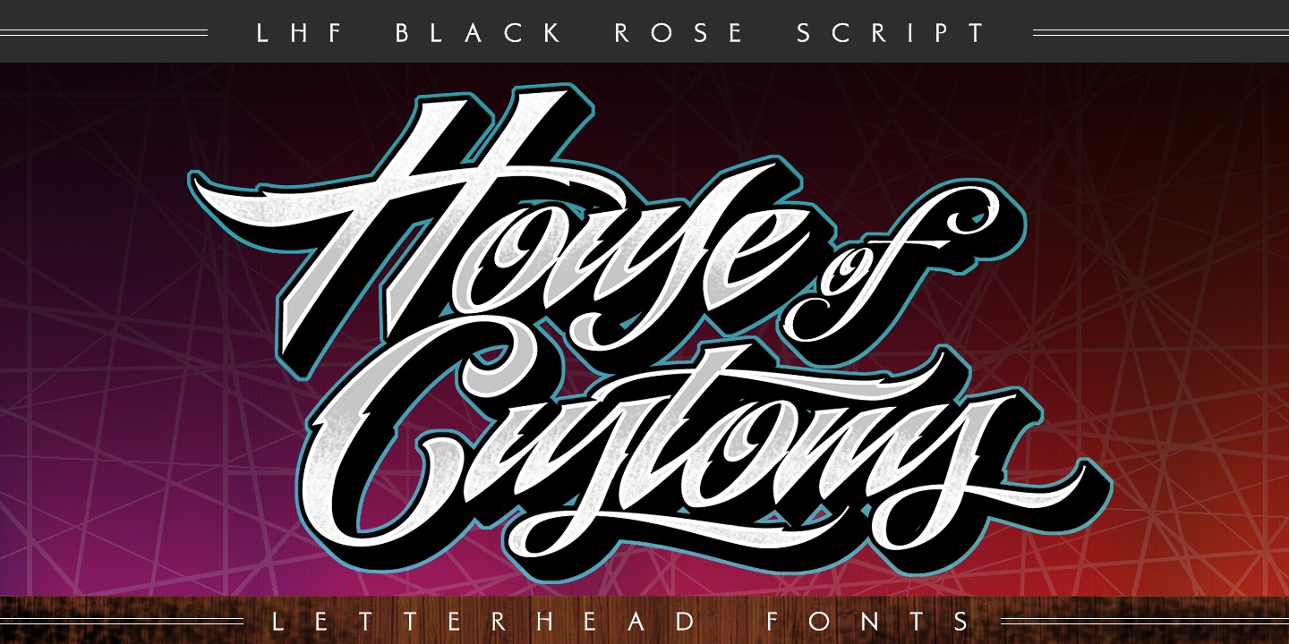 Шрифт LHF Black Rose Script